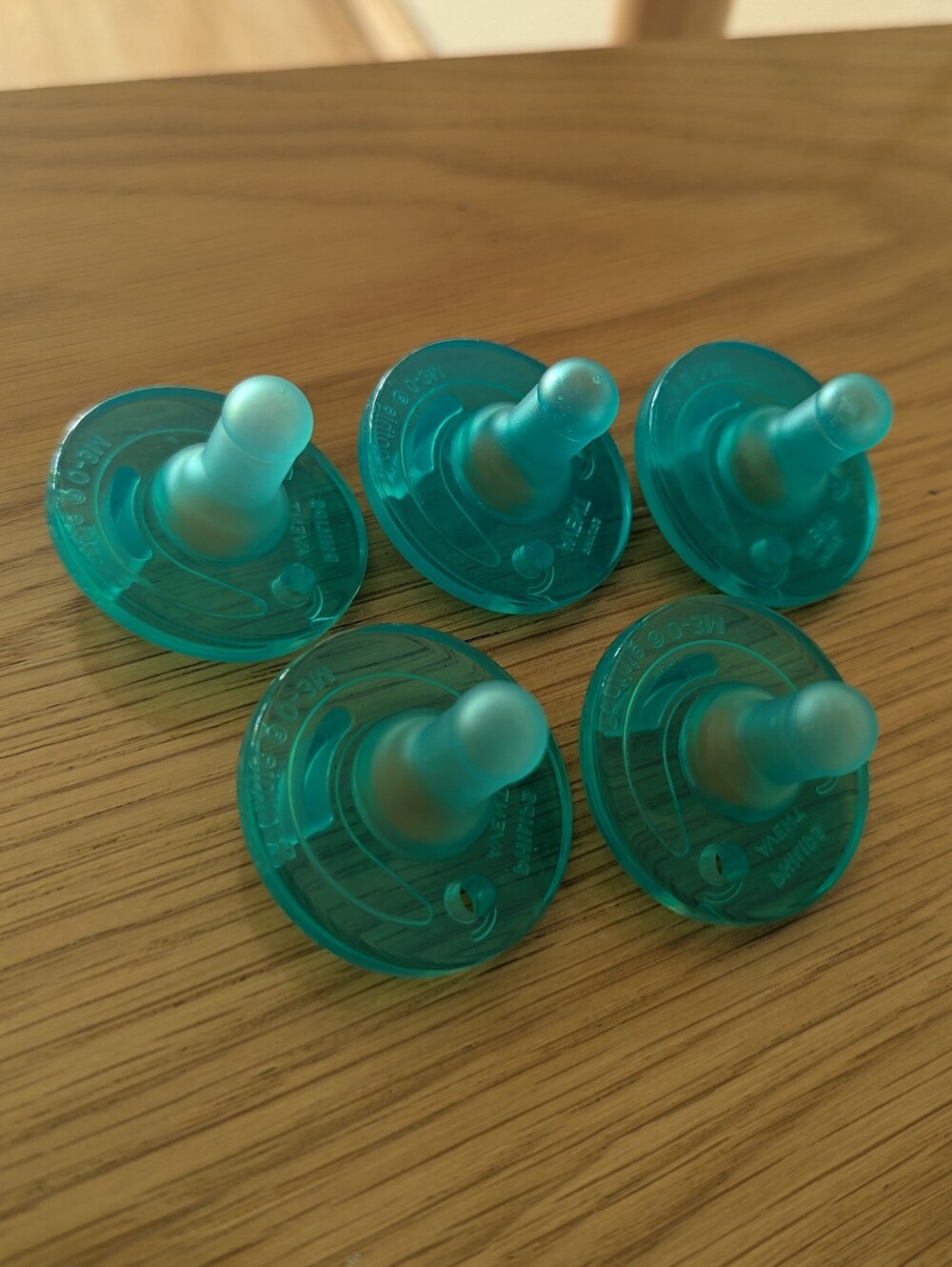 5 Philips Avent Soothie Pacifiers 0-3m